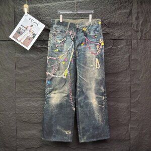New Acne Studios Loose Fit Unisex Jeans